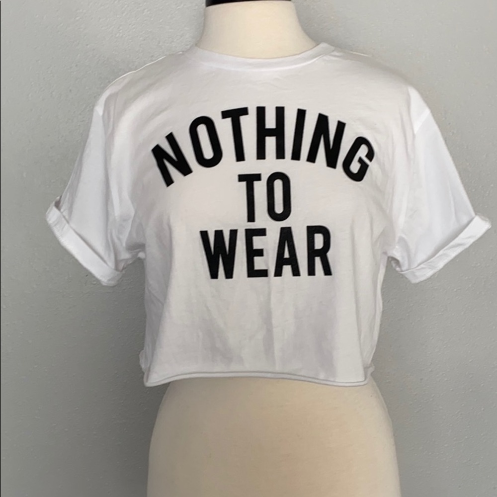 Graphic crop top